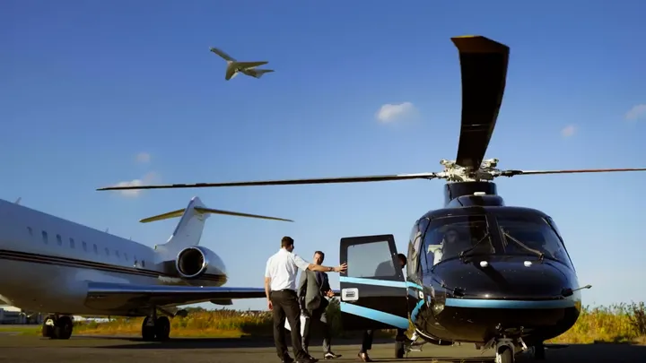 Helicopter airport transfer for fast access in Tanzania