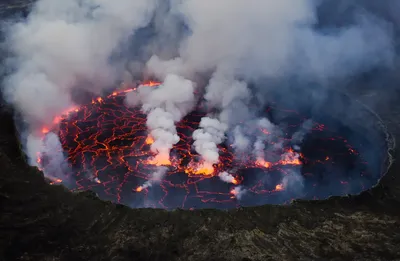 Nyiragongo Volcano Lava Lake - Democratic Republic of the Congo