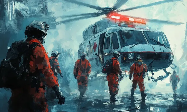 Emergency procedures on helicopter flights