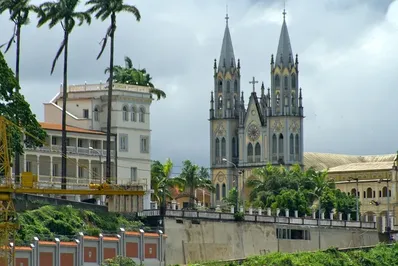 Malabo Cathedral and skyline - Equatorial Guinea