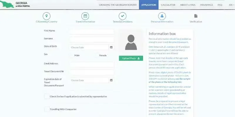 Georgia eVisa Process