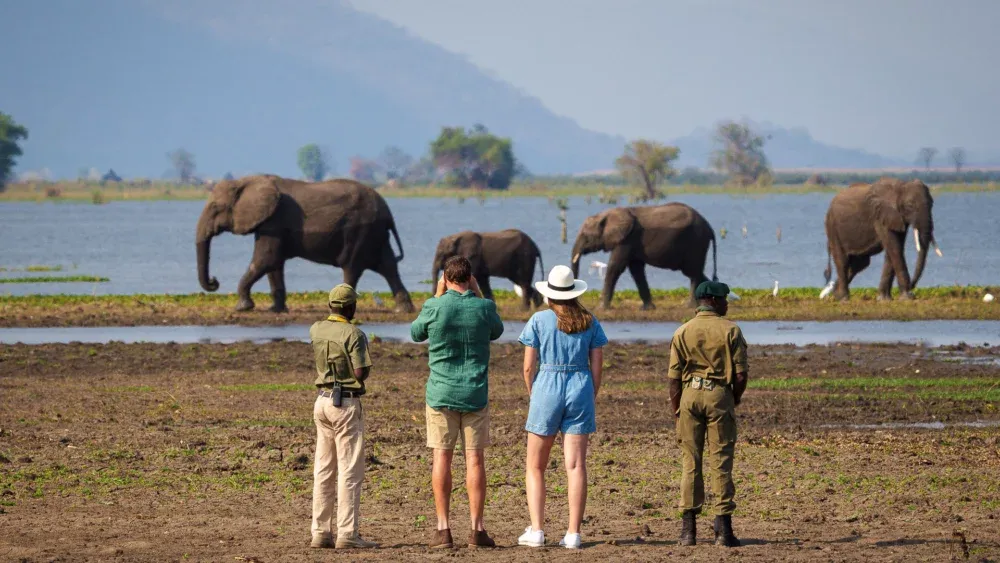 Safari group at Lake Malawi