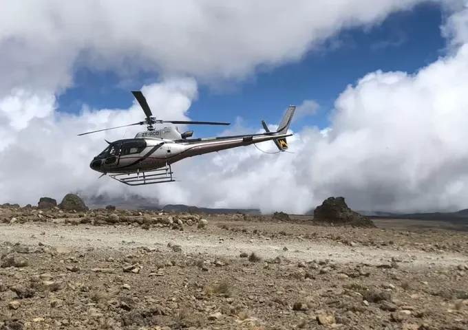 Medical Helicopter Tanzania Kilimanjaro