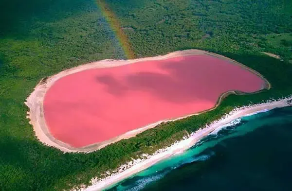 Pink Lake in Senegal