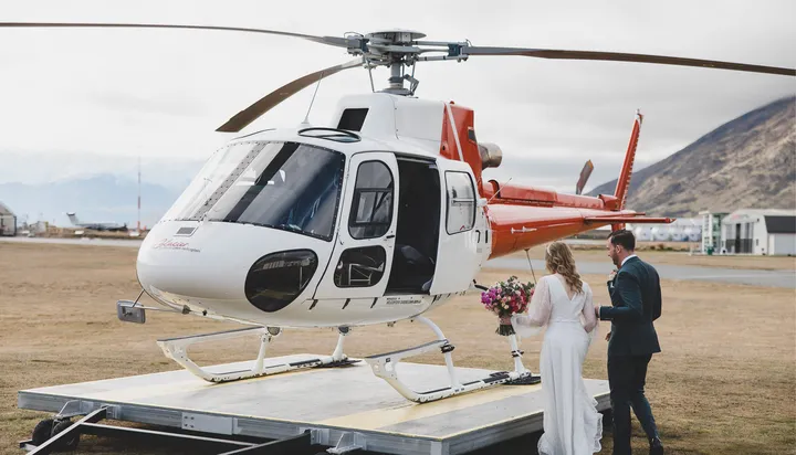 Are helicopter transfers available for weddings and events?