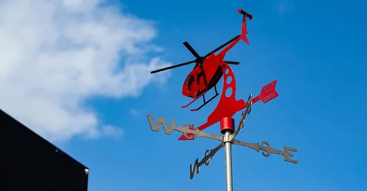 What wind speeds are safe for helicopter operations?