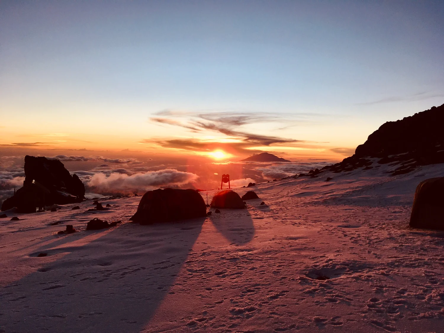Sunset over Kilimanjaro
